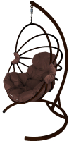 Кресло подвесное M-Group Веер / 11170205 (коричневый/коричневая подушка) - 