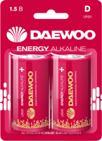 Комплект батареек Daewoo D LR20EA-2B 5030022 (2шт) - 