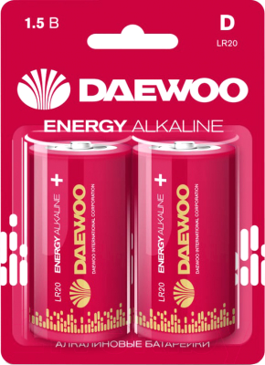 Комплект батареек Daewoo D LR20EA-2B 5030022 (2шт)