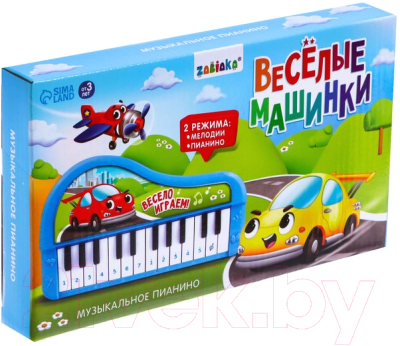 Музыкальная игрушка Zabiaka Пианино. Веселые машинки / 7167239