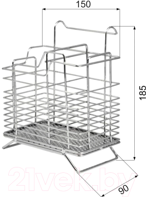 Изображение товара Сушилка для столовых приборов на рейлинг AKS CWJ301 (хром)
