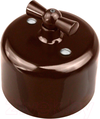 Выключатель Bironi R1-210-02 (коричневый)