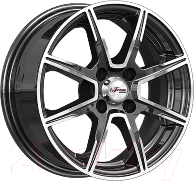 Изображение товара Литой диск iFree Майами лайт 14x5.5" 4x100мм DIA 67.1мм ET 35мм Блэк джек