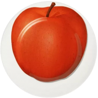 Тарелка столовая обеденная Taitu Freedom Apple 1-81-C (красный) - 