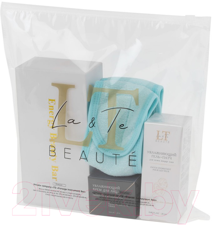 Набор косметики для лица La and Te beaute Повязка на голову+Гель-патч для лица+Крем для лица LT-30 — фото 2