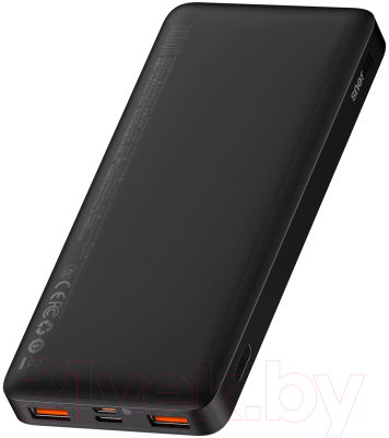 Портативное зарядное устройство Baseus Bipow 10000mAh с кабелем USB to Micro / PPBD050301 (черный)