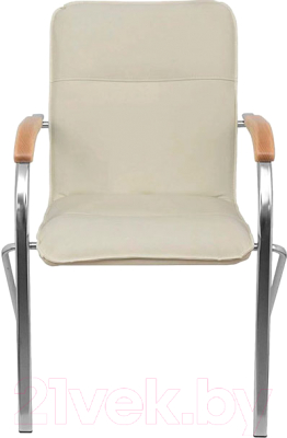 Кресло офисное King Style Самба КС 1 / PMK 000.457 (пегассо крем/локти дерево светлое)