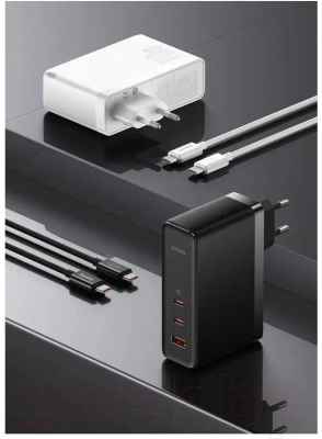 Зарядное устройство сетевое Baseus GaN5 Pro Fast Charger 2C+U 140W / CCGP100201 (черный)