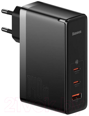 Зарядное устройство сетевое Baseus GaN5 Pro Fast Charger 2C+U 140W / CCGP100201 (черный)