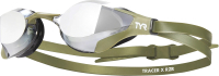 Очки для плавания TYR Tracer-X RZR Racing Mirrored / LGTRXRZM/258 (дымчатый/зеленый) - 