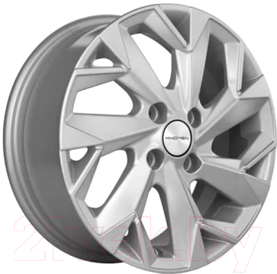 Изображение товара Литой диск Khomen KHW1402 Solaris/Rio 14x5.5" 4x100мм DIA 67.1мм ET 43мм (F Silver)