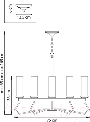 Люстра Lightstar Flume 723085 (MD21056-8A)