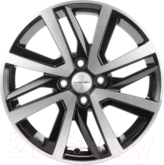 Литой диск Khomen KHW1609 X-Ray 16x6" 4x100мм DIA 60.1мм ET 41мм Black