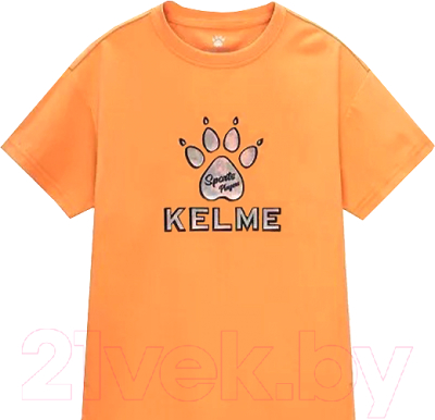 Футболка детская Kelme Short Sleeve T-Shirt / 5227TX3111-043 (р-р 150, оранжевый)