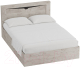 Двуспальная кровать Мебельград Соренто с подъемным ортопедическим основанием 160x200 (дуб стирлинг/кофе структурный матовый) - 