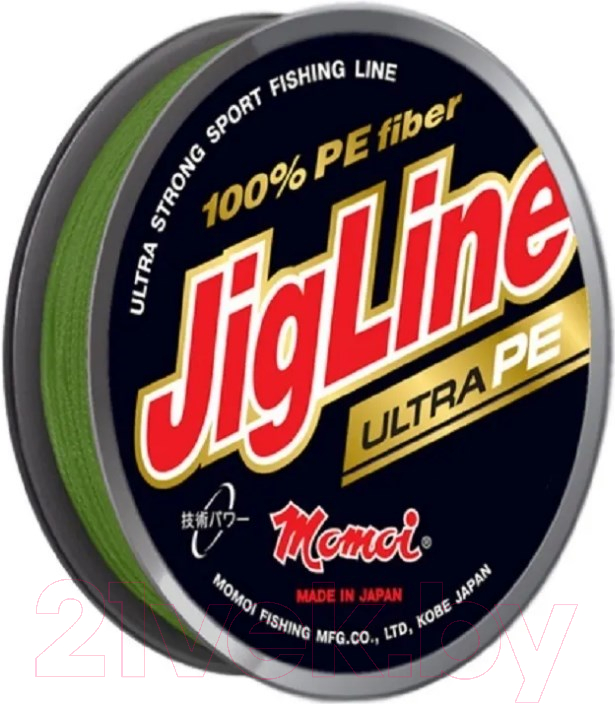 Леска плетеная Momoi JigLine Ultra PE 0.20мм / 402597 (100м, хаки)