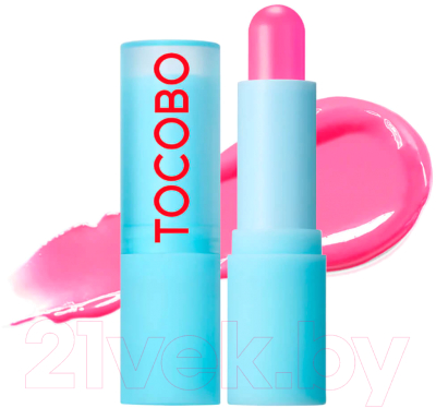 Бальзам для губ Tocobo Glass Tinted Lip Balm Увлажняющий оттеночный 012 Better Pink (3.5г)
