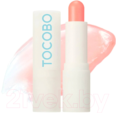 Бальзам для губ Tocobo Glass Tinted Lip Balm Увлажняющий оттеночный 001 Coral Water (3.5г)