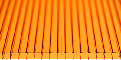Сотовый поликарбонат Sotalight 6000x2100x6мм (оранжевый)