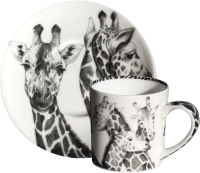 Чашка с блюдцем Taitu Wild Spirit Giraffe 12-1-91-B - 