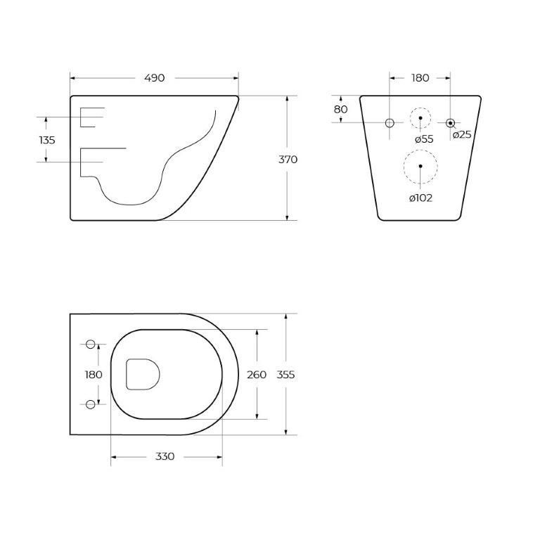 Унитаз подвесной BelBagno Sfera-R BB046CHR/BB902SC