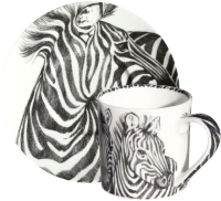 Чашка с блюдцем Taitu Wild Spirit Zebra 12-1-91-D - 
