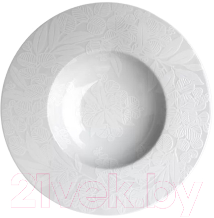 Тарелка столовая глубокая Taitu White Nature 13-3-5