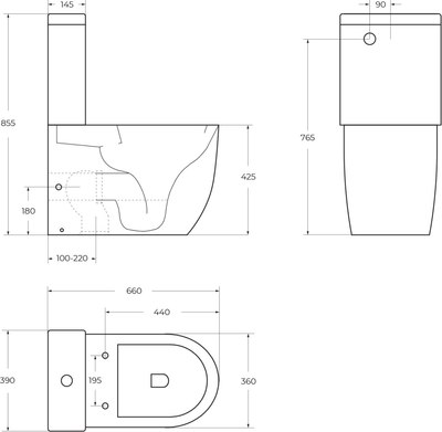 Унитаз напольный BelBagno BB2141CPR/BB902SC