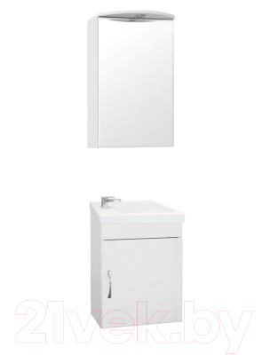Шкаф с зеркалом для ванной Style Line Альтаир 400 (с подсветкой)