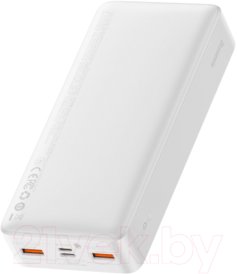 Портативное зарядное устройство Baseus 20000mAh с кабелем USB to Micro / PPBD050302 (белый)