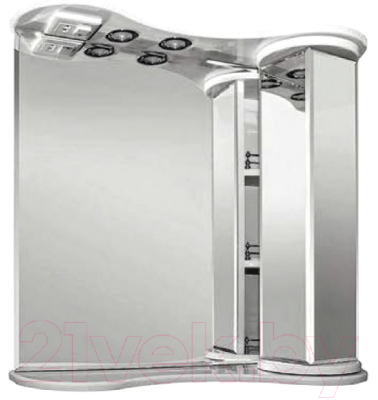 Шкаф с зеркалом для ванной Style Line Виктория 600 (с подсветкой)