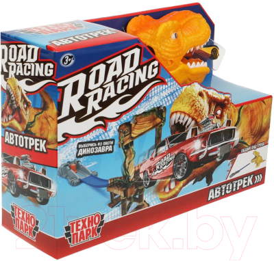 Автотрек Технопарк Road Racing С динозавром / RR-TRK-157-R
