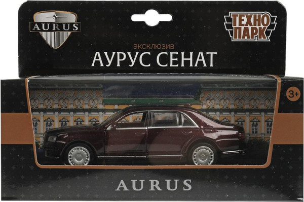 Изображение товара Автомобиль игрушечный Технопарк Аурус Сенат / SENAT-13-VIN (бордовый)