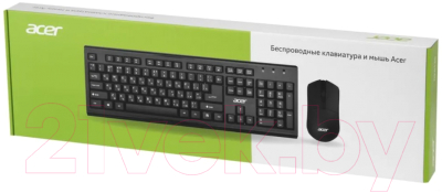 Клавиатура+мышь Acer OKR120 / ZL.KBDEE.007 (черный)