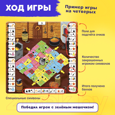 Настольная игра Лас Играс Битва за цвет Kids / 7769021