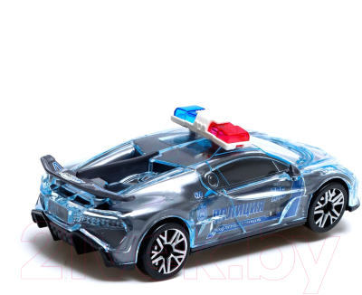 Автомобиль игрушечный Автоград Crazy Race, полиция / 7667650 (серый)