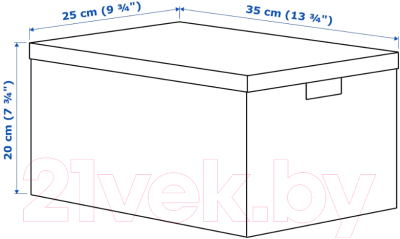 Коробка для хранения Ikea Тьена 103.954.83