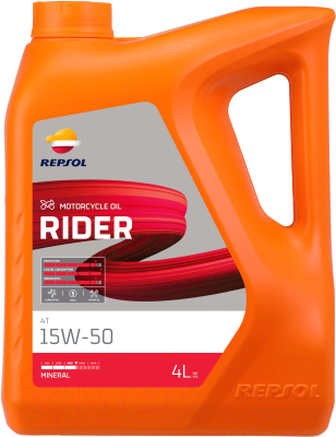 Моторное масло Repsol Moto Rider 4T 15W50 / RP165M54 (4л)