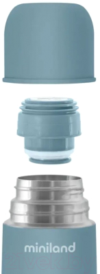 Термос для напитков Miniland Silky Thermos / 89436 (500мл, бирюзовый/пальмы)