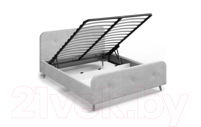 Односпальная кровать Мебельград Сиерра с подъемным ортопедическим основанием 90x200 (торонто темно-серый)