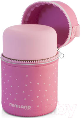 Термос для еды Miniland Silky Thermos / 89222 (600мл, розовый)