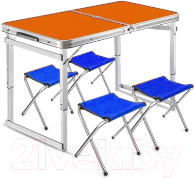 Комплект складной мебели Bison A-4-60x120-OR (оранжевый)