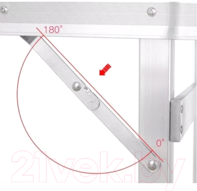 Комплект складной мебели Bison C-4-60x120-WD (темное дерево)