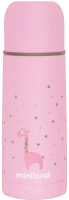 Термос для напитков Miniland Silky Thermos / 89217 (350мл, розовый) - 