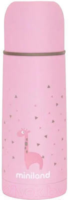 Термос для напитков Miniland Silky Thermos / 89217 (350мл, розовый)