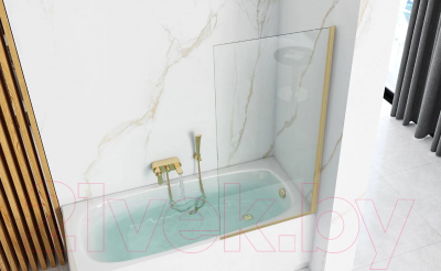 Стеклянная шторка для ванны REA Elegant / REA-W6600