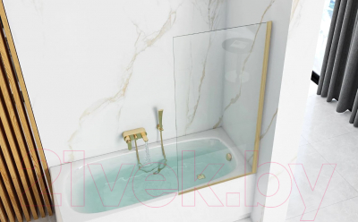Стеклянная шторка для ванны REA Elegant / REA-W6601