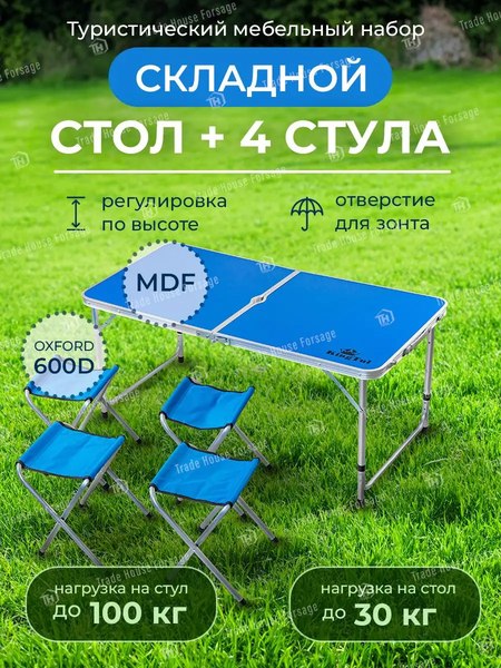 Комплект складной мебели KingTul KT-09517M(56490)