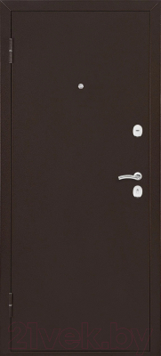 Входная дверь Промет Марс 3 86x205 (левая, капучино/антик медь)