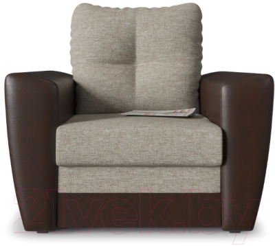Кресло-кровать Смарт Амстердам Ганни / А0381369011 (рогожка/коричневый)